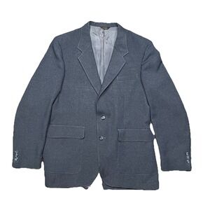 Vtg Levis Blazer Mens 42L Blue Western‎ Style Action Suit Sport Coat Jacket